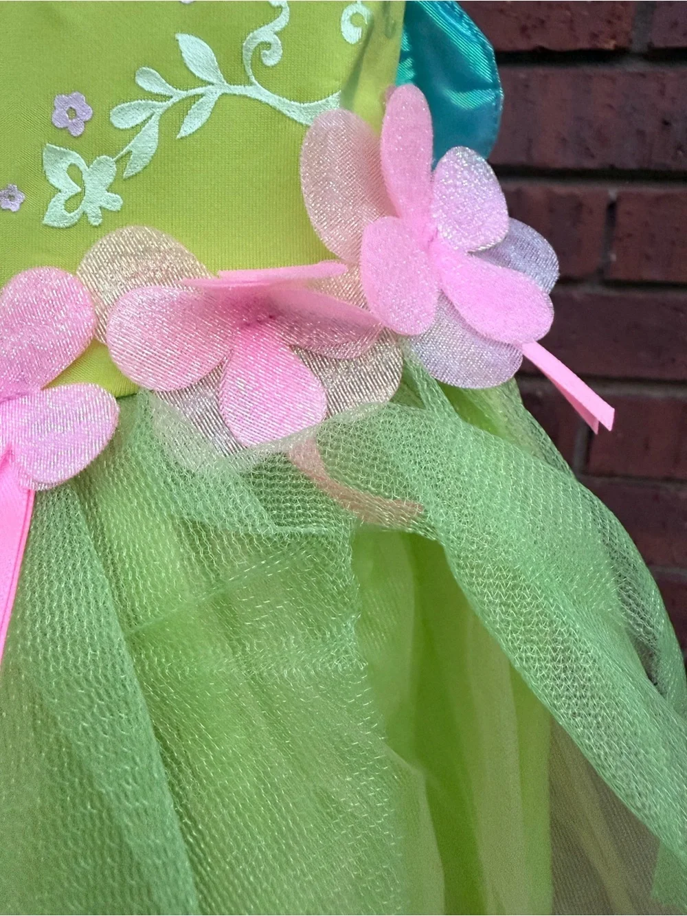 Disney Baby Tinkerbell Halloween Costume 12-18M Dress Detachable Wings Disguise